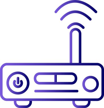 kablosuz yönlendirici vektör çizgisi simgesi, Modem 