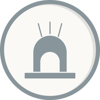 Vektör illüstrasyonu, siren simgesi