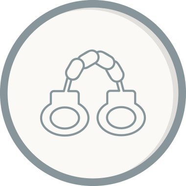 Kelepçe web simgesi basit illüstrasyon