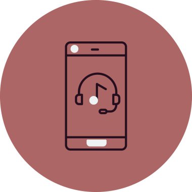 Akıllı telefon. Web simgesi basit illüstrasyon