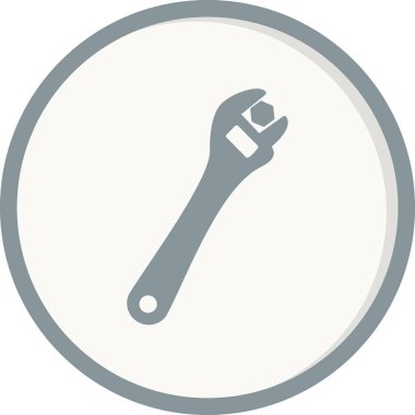  İngiliz anahtarı. Web simgesi basit tasarım