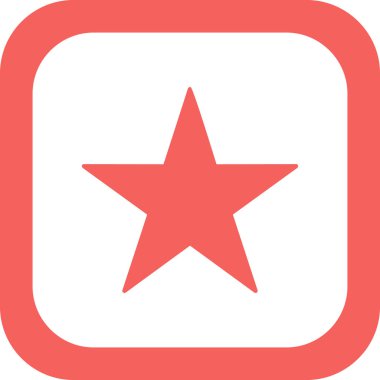 Favori yıldızımız. Web simgesi vektör illüstrasyonu 