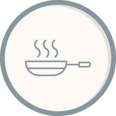 Kızarma. Web simgesi vektör illüstrasyonu