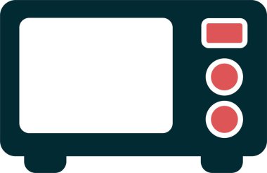 Mikrodalga fırın. Basit resimleme 