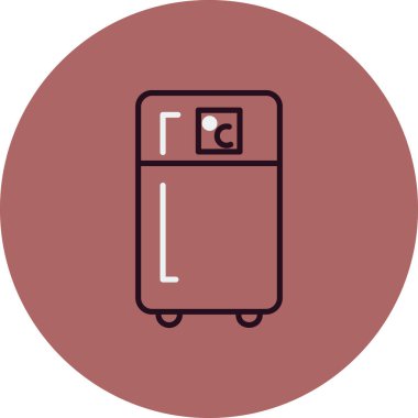 buzdolabı çizgisi vektör simgesi 