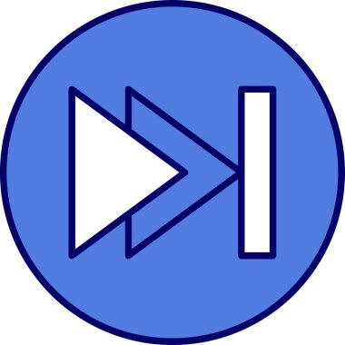 Sonraki düğmenin vektör illüstrasyonu