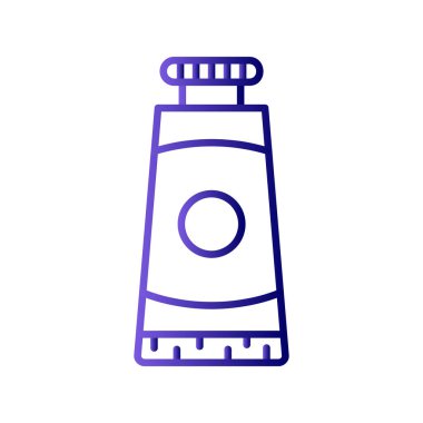 Yağlı boya tüp simgesinin vektör çizimi