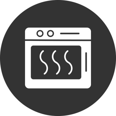 Fırının vektör simgesi. Web illüstrasyonu