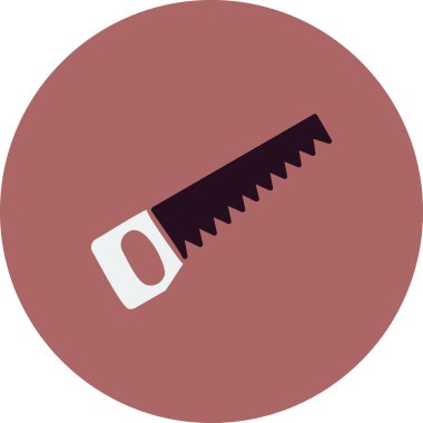 El testeresi. Web simgesi basit illüstrasyon