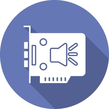 Ses kartı simgesi, vektör illüstrasyonu