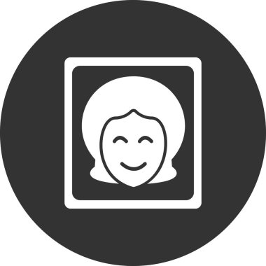 Portrait  icon vector illustration