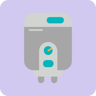 Su ısıtıcısının vektör illüstrasyonu