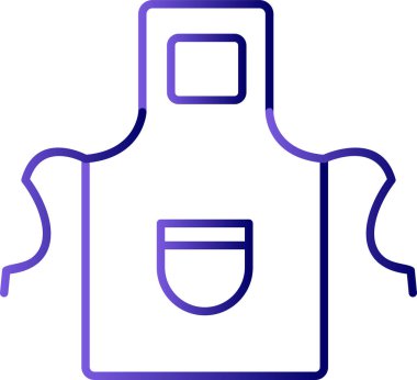 önlük simge vektör çizim