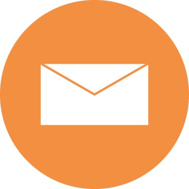 zarf web simgesi, vektör illüstrasyonu  