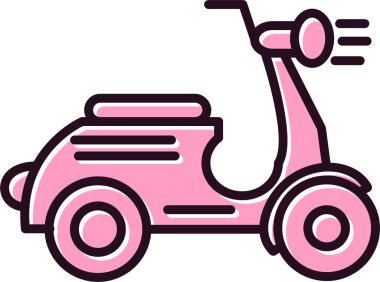 Scooter simgesinin vektör illüstrasyonu
