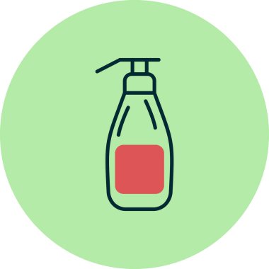 Bir şişe şampuan. vektör illüstrasyonu