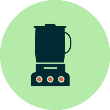 Mutfak karıştırıcı simgesi, vektör illüstrasyonu