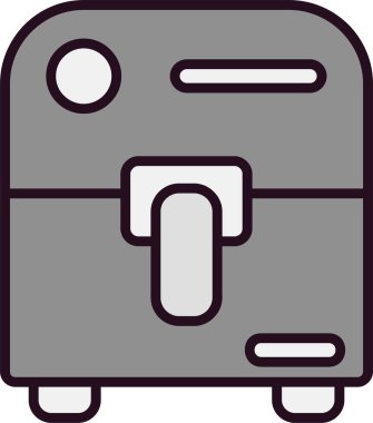 Resim, Air Fryer simge vektörü