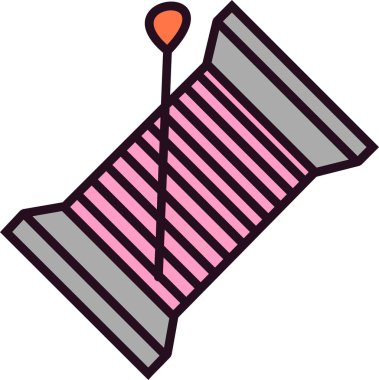 İplik makarası vektör illüstrasyonu