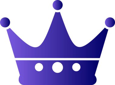 taç simgesi vektör illüstrasyonu