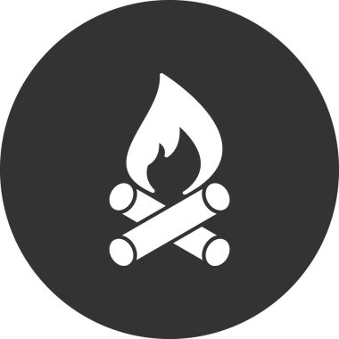 Alev simge vektör çizim