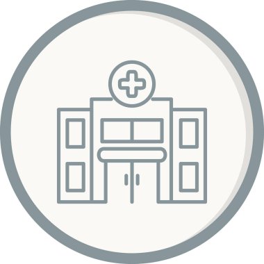 Hastane Simgesi Vektör İllüstrasyonu