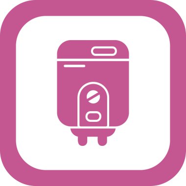 Su ısıtıcısının vektör illüstrasyonu