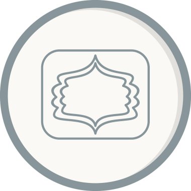 Arkaplanda çerçeve simgesi