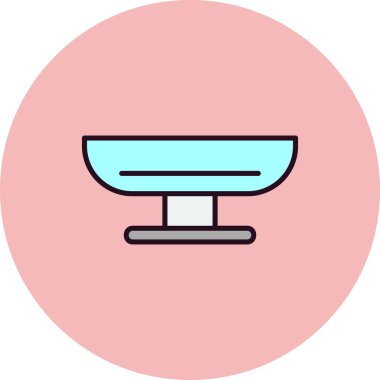 ağırlık ölçeği simgesi, vektör illüstrasyonu