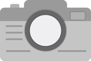 Fotoğraf makinesi simgesinin vektör illüstrasyonu