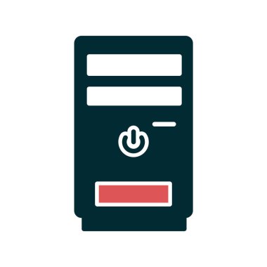 Cpu kulesinin vektör çizimi