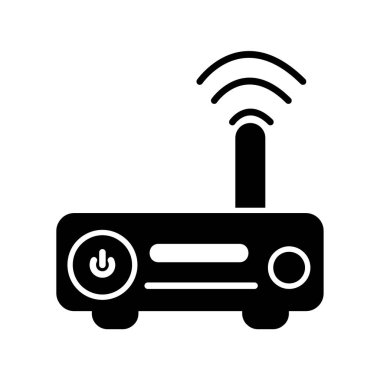 kablosuz yönlendirici vektör çizgisi simgesi, Modem 