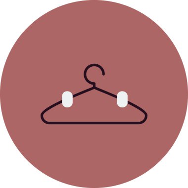 giysi askısı ikon vektör illüstrasyonu