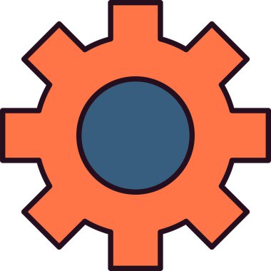 Çarklı. Web simgesi vektör illüstrasyonu ayarlanıyor