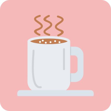 sıcak kahve fincanı, içecek, içecek, vektör illüstrasyonu