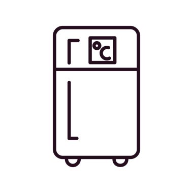 buzdolabı çizgisi vektör simgesi 