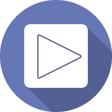 Oynayın. Web simgesi basit illüstrasyon 