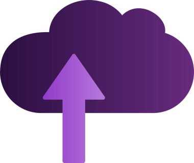 Bulut hesaplama simgesi vektör illüstrasyonu