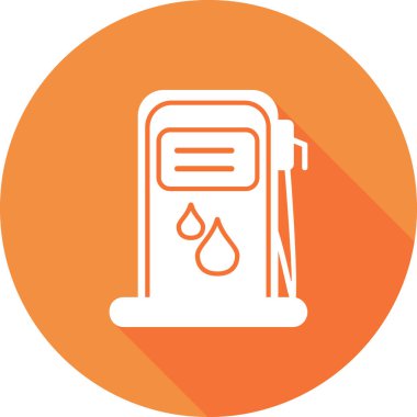 Petrol pompası simgesinin vektör illüstrasyonu 