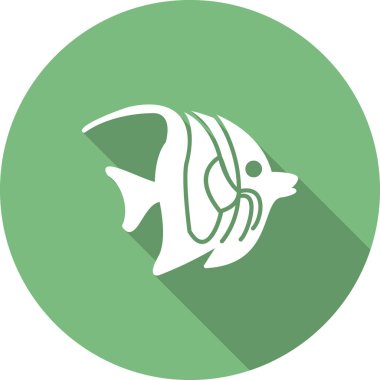 Kelebek Balık simgesi vektör çizimi