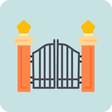 Kapı simge vektör çizim 