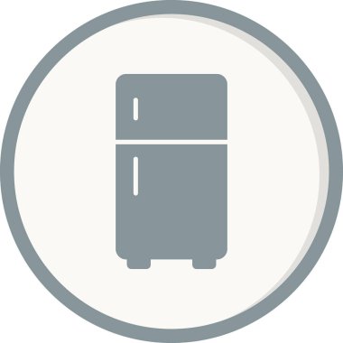 buzdolabı simgesi vektör illüstrasyonu