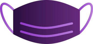 yüz maskesi vektör illüstrasyonu