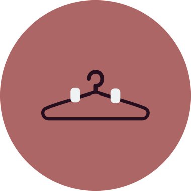 giysi askısı ikon vektör illüstrasyonu