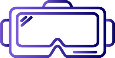 Gözlükler. Web simgesi basit illüstrasyon