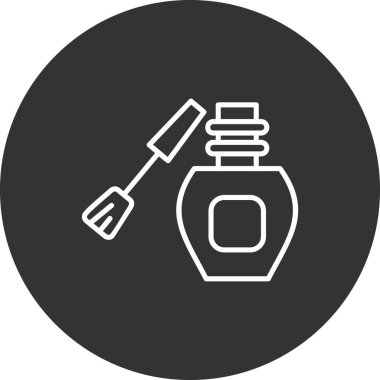 Tırnak cilası. Basit resimleme