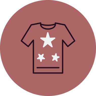 t-shirt simgesi, vektör illüstrasyonu