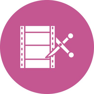 vector illustration of Video editor icon