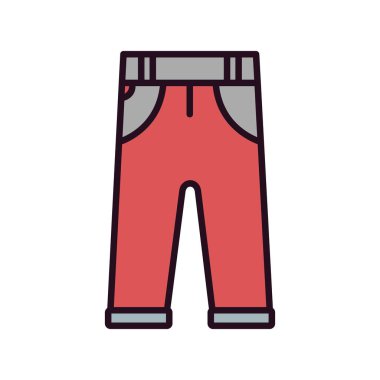 pantolon simgesi vektör illüstrasyonu 