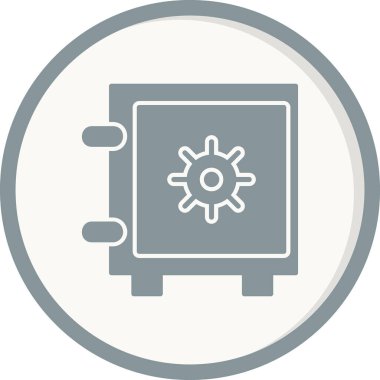 Güvenli kutu simgesinin vektör çizimi